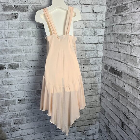 Vintage Union Made Lily Of France Midi Slip Dress Handkerchief Hem Nightgown - Picture 5 of 14